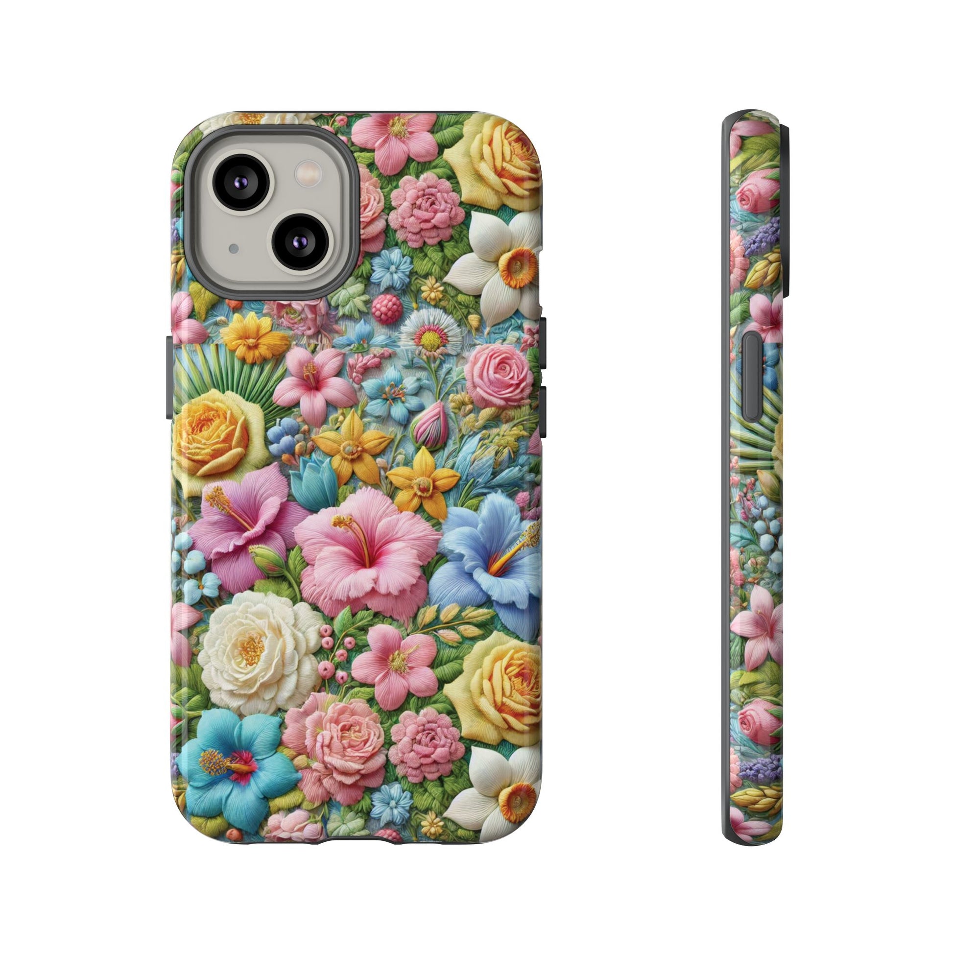 Elegant Pastel Flower Phone Case – Beautiful Floral Design, Durable Protection for Your Device, Stylish and Lightweight, Perfect Gift for Flower Lovers