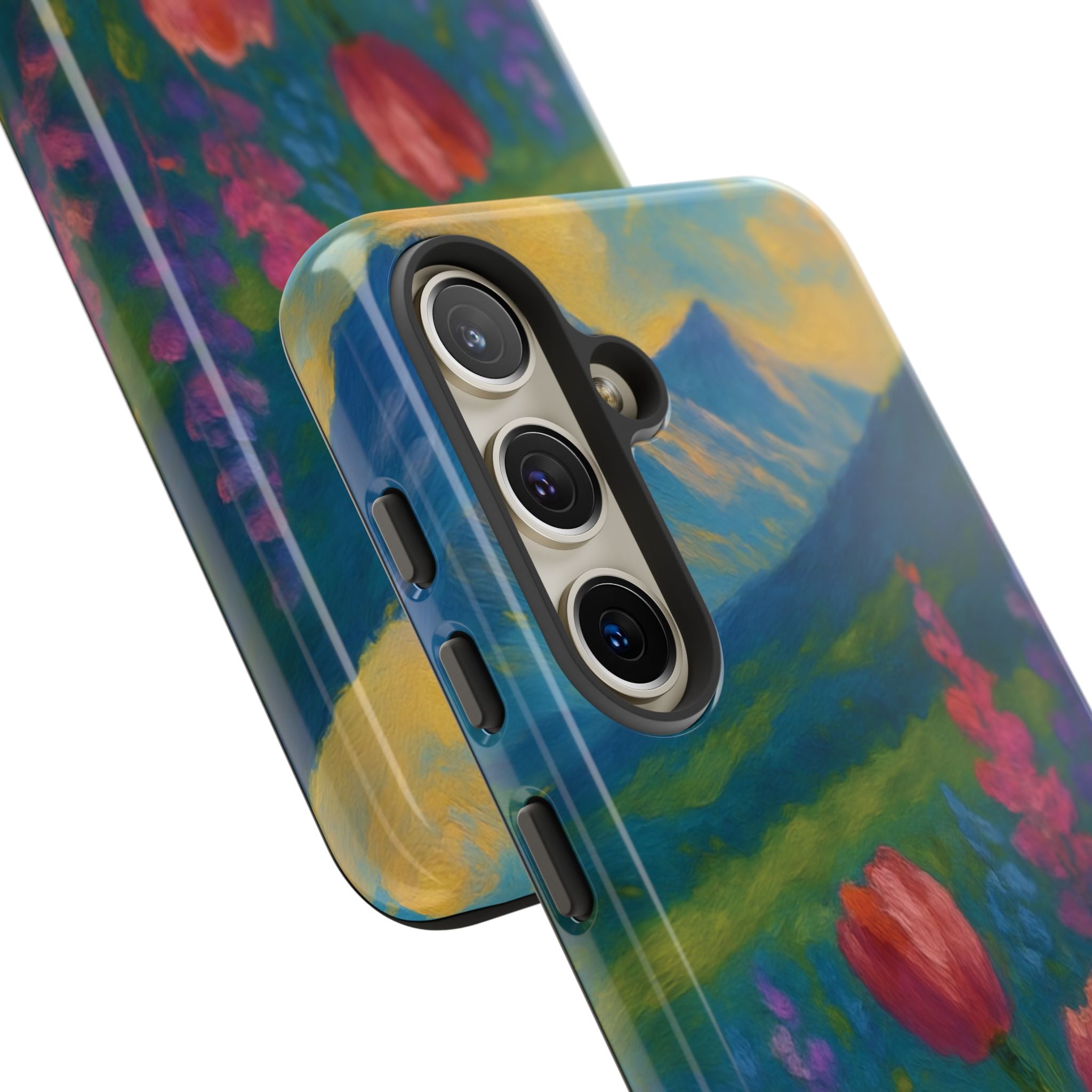 Mountains Wildflowers Phone Case | Vibrant Botanical Floral Design | Nature-Inspired Protective Cover for iPhone & Samsung | Trendy Aesthetic Gift Idea