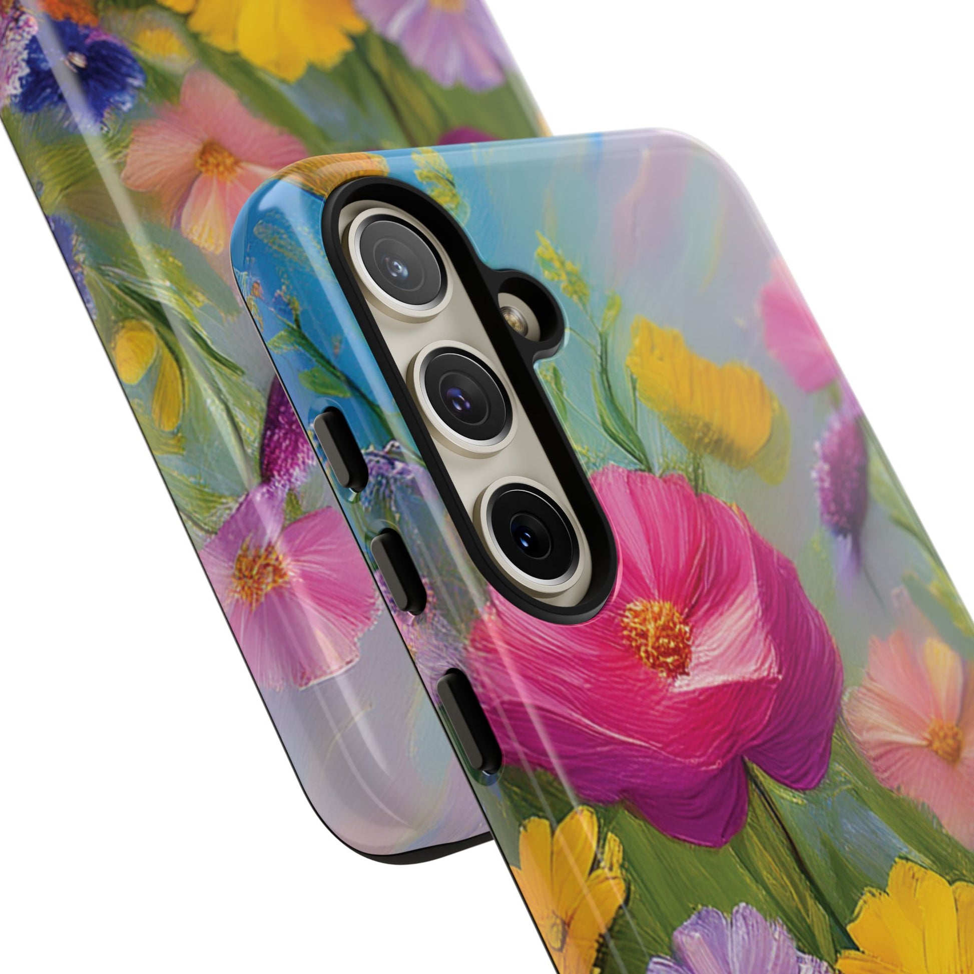 Vibrant Wildflower Painting Phone Case Hand-Painted Floral Art Design | Bright Nature-Inspired Cover | Perfect Gift for Flower Lovers iPhone & Galaxy