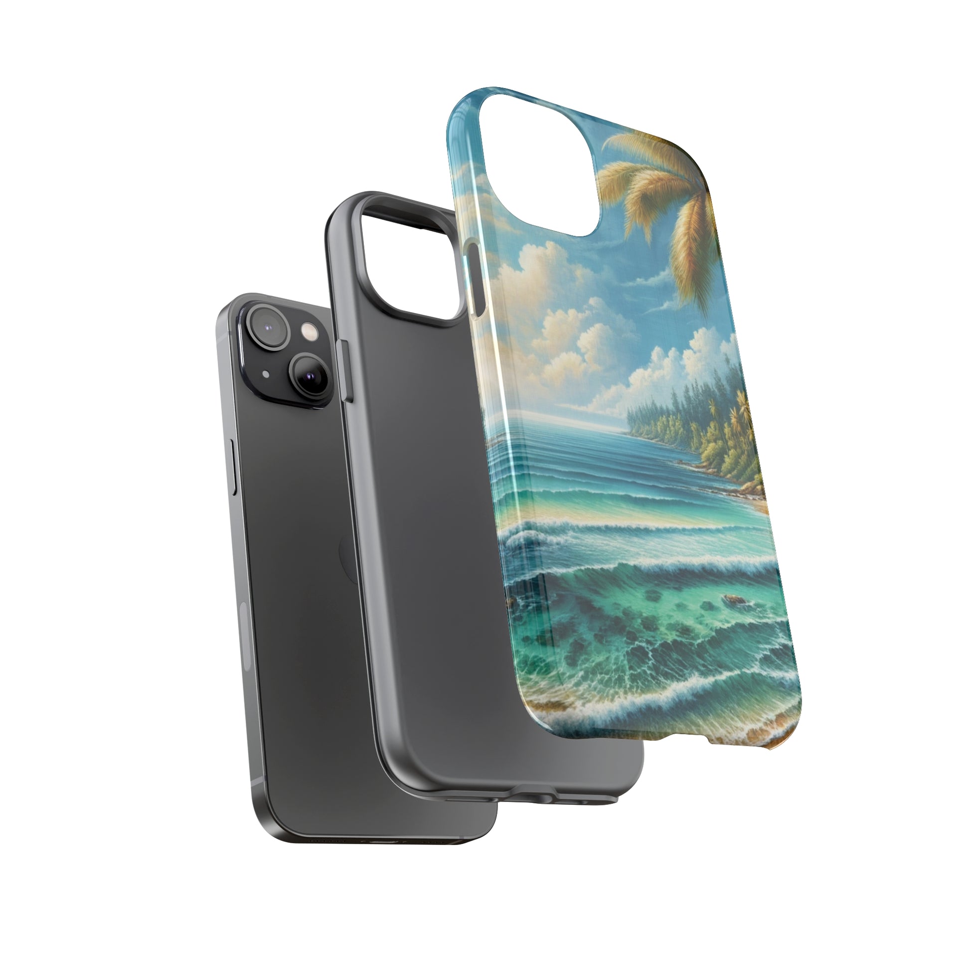 Coastal Serenity Ocean Beach View Protective Phone Case Gift for Her Phone 15, Samsung iPhone Samsung Gift for Her Case iPhone 15, Samsung iPhone Samsung Accessory Gift for Her.