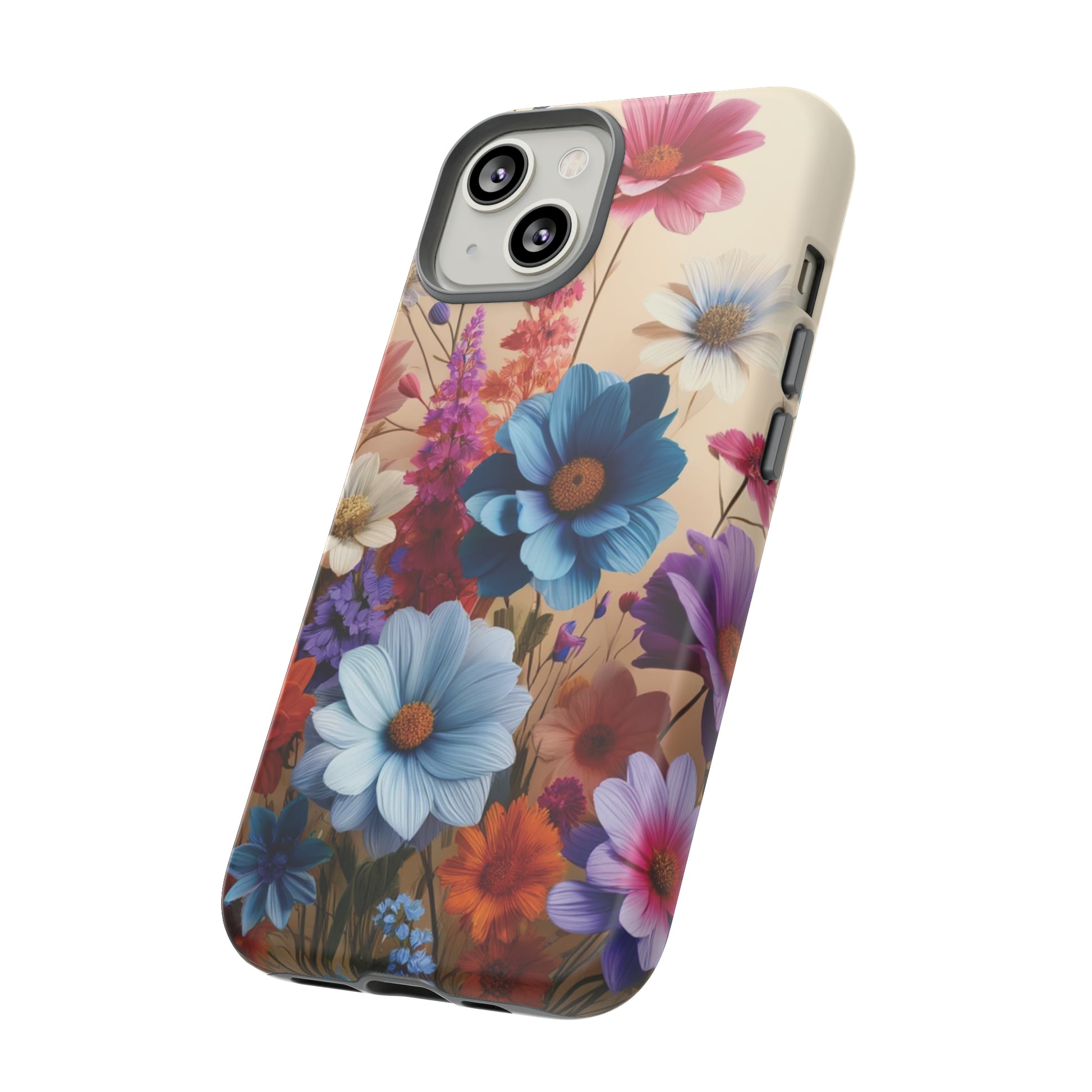 Best Phone Case Floral 3D Illusion Luxury Tough Case Floral Elegant Durable Stylish for Modern Devices iPhone 15, Samsung iPhone Samsung Accessory Gift for Her.