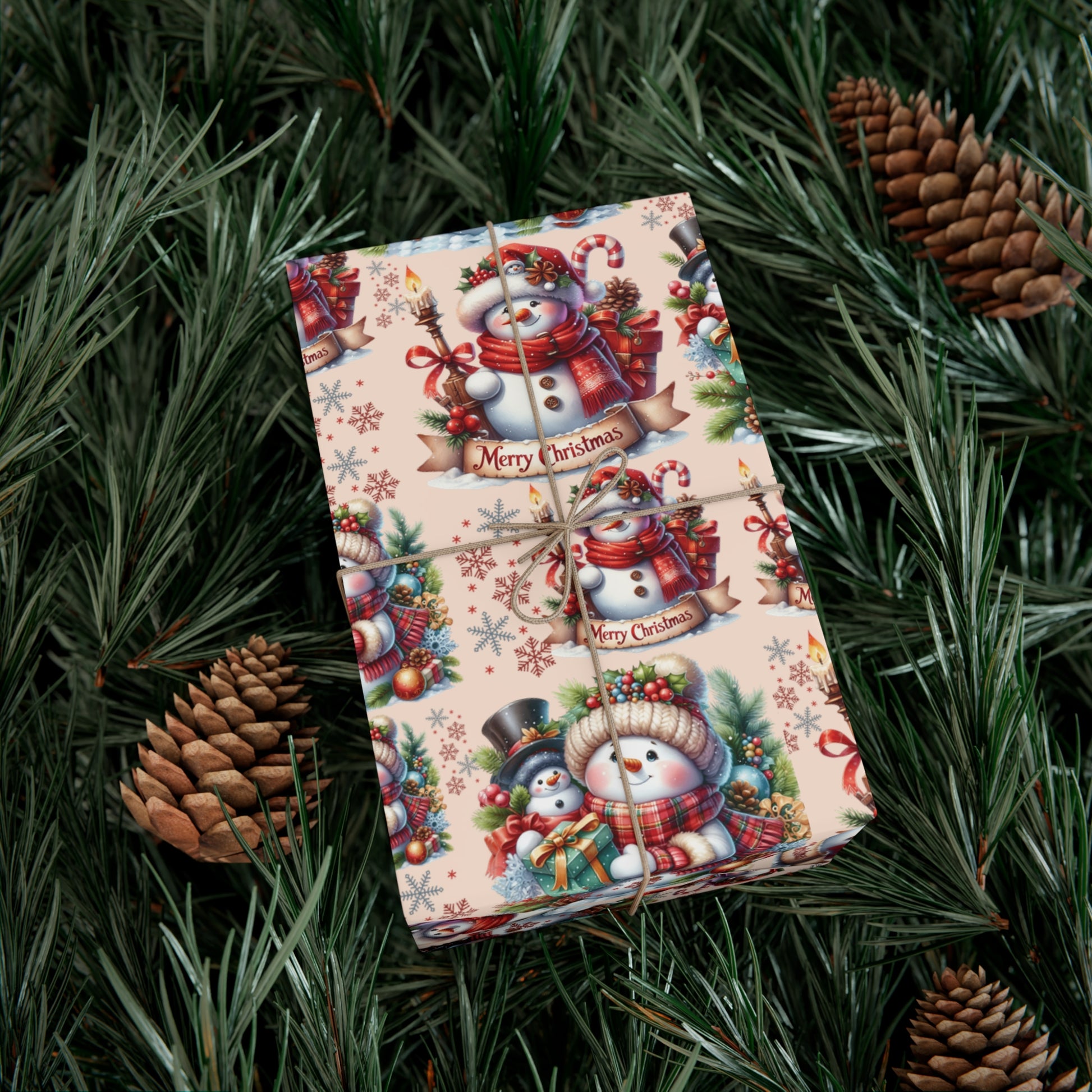 Christmas Wrapping Paper Whimsical Winter Wonderland with Festive Gifts Perfect for a Magical Holiday Season in Matte/Satin, All Occasion - MRSBYVALLE