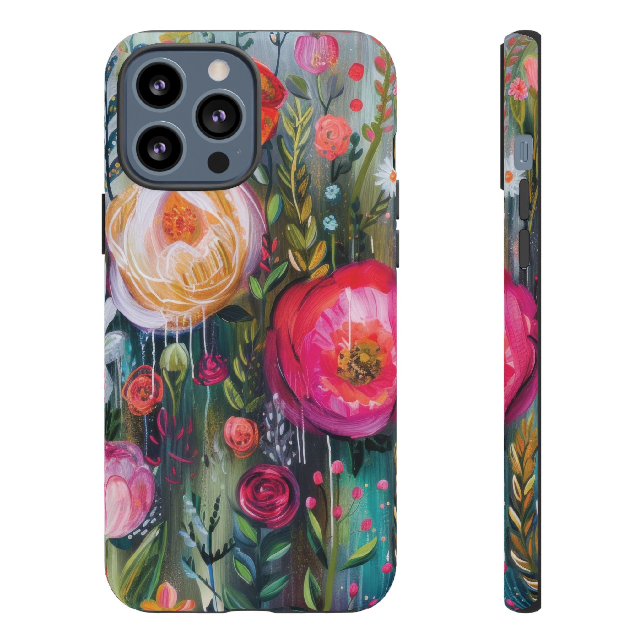 Watercolor Boho Floral Phone Case for iPhone 17 case Samsung, and Pixel | Stylish Protective Cover Gift for Her Perfect for Floral Lover