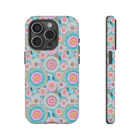 Boho Modern Watercolor Abstract Phone Case Compatible with iPhone, Samsung & More - Stylish, Durable Protection with Vibrant Artistic Design Perfect Gift for Her