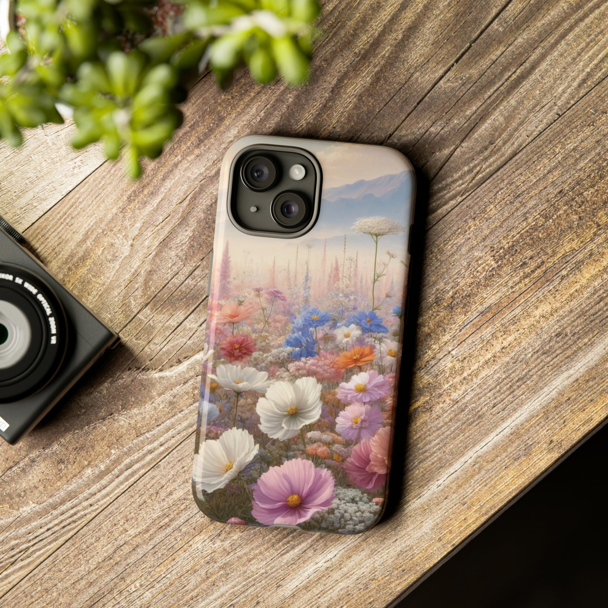 Phone Case Floral Boho Luxury Tough Case Floral Elegant Durable Stylish for Modern Devices iPhone 15, Samsung iPhone Samsung Accessory Gift for Her.