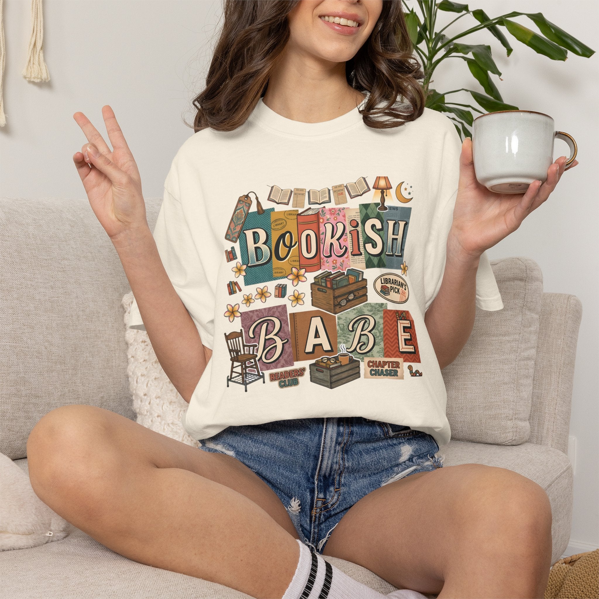 Bookish Babe Reader T-Shirt — Book Lover Tee for Teachers & Avid Readers