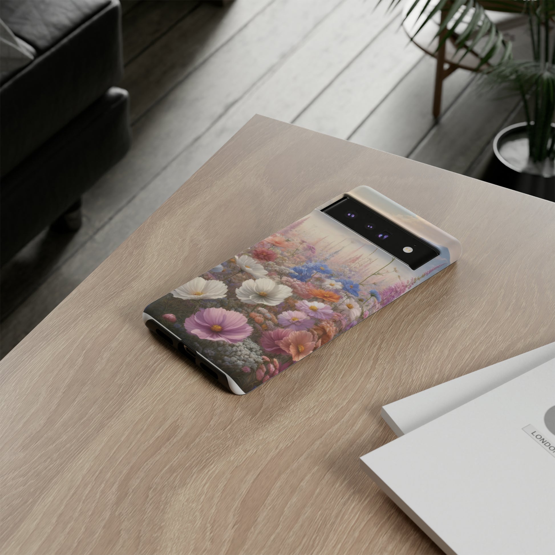 Phone Case Floral Boho Luxury Tough Case Floral Elegant Durable Stylish for Modern Devices iPhone 15, Samsung iPhone Samsung Accessory Gift for Her.
