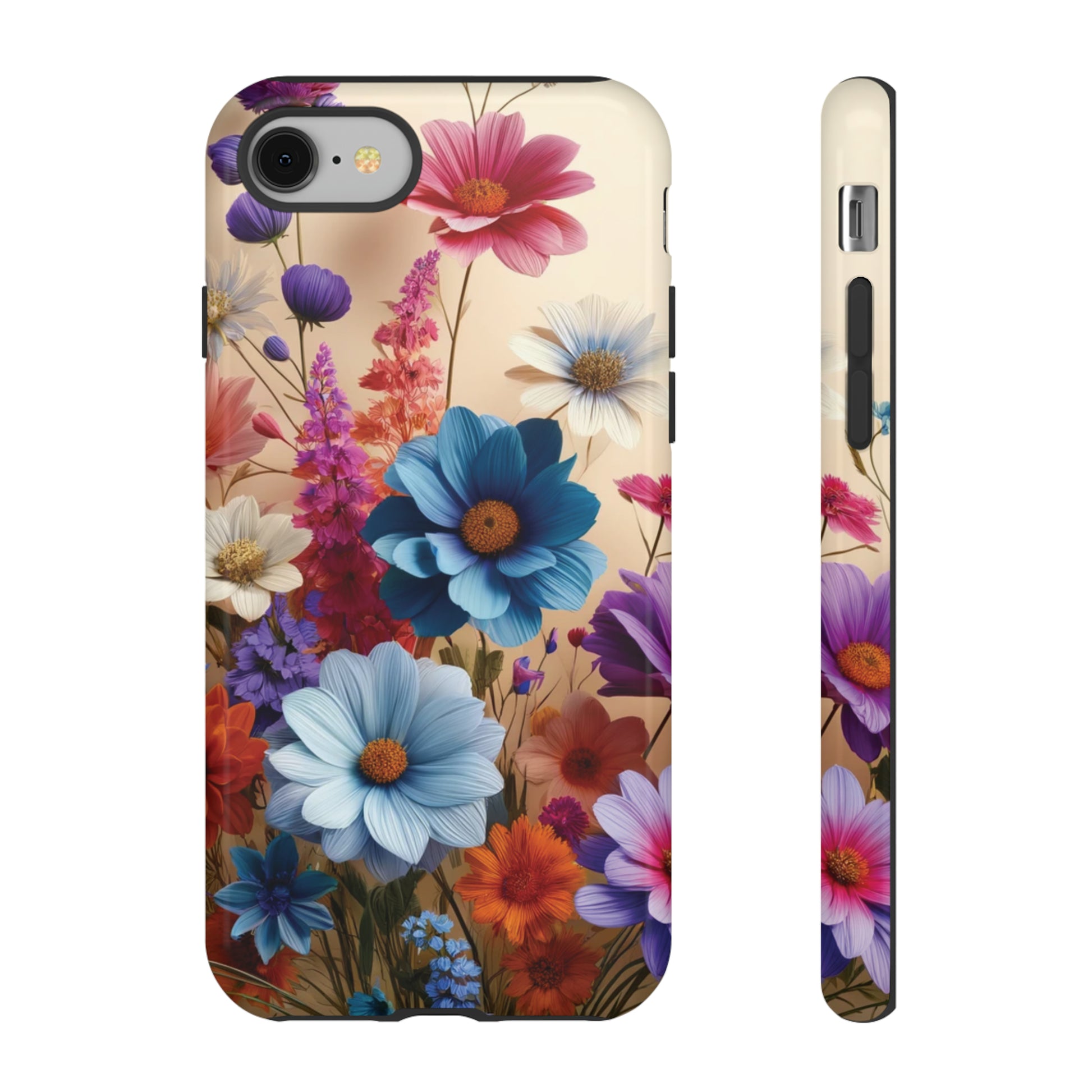 Best Phone Case Floral 3D Illusion Luxury Tough Case Floral Elegant Durable Stylish for Modern Devices iPhone 15, Samsung iPhone Samsung Accessory Gift for Her.