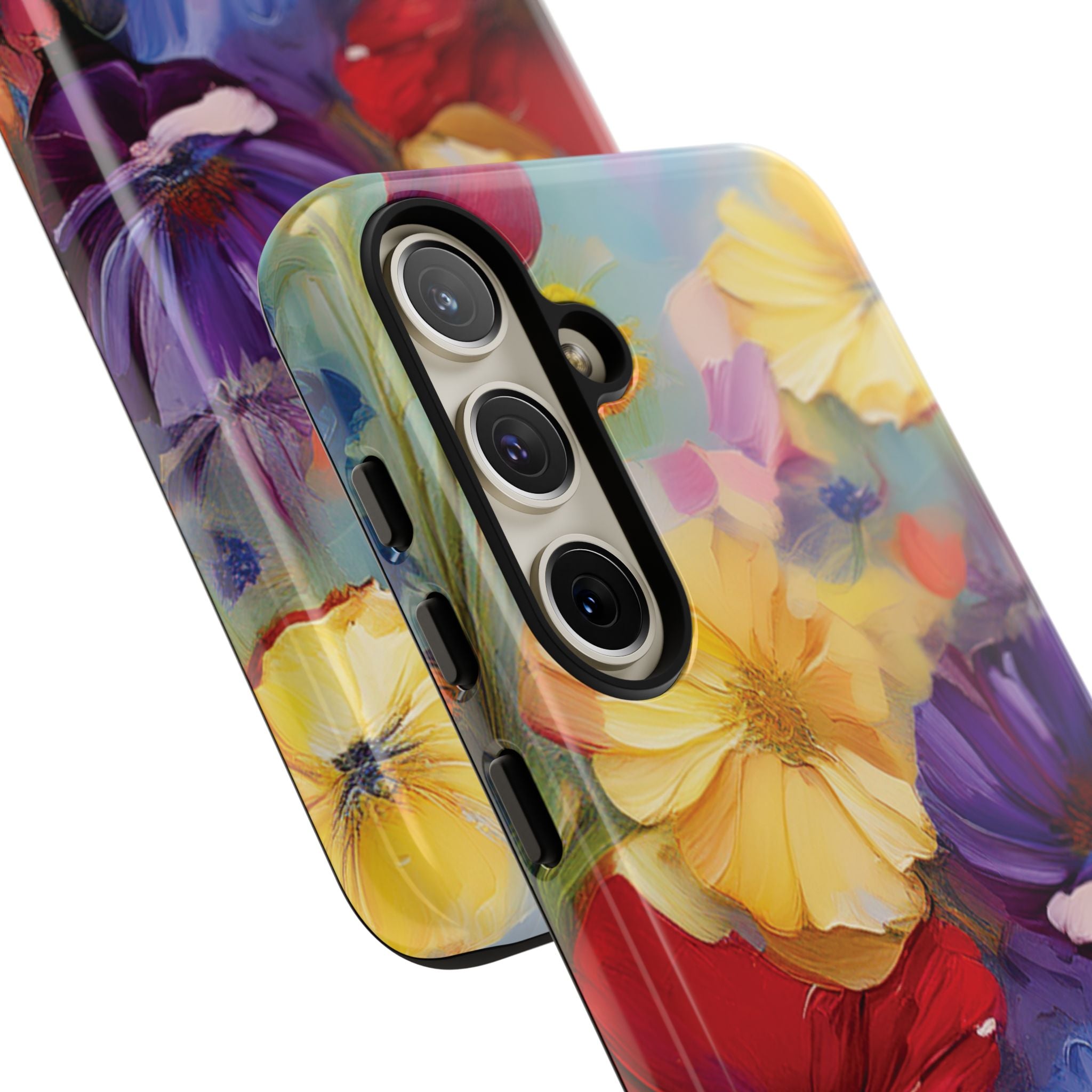 Bold Wildflower Phone Case Bright Hand-Painted Floral Art Vibrant Botanical Design for iPhone & Samsung | Trendy Nature Lover Gift Phone  Galaxy