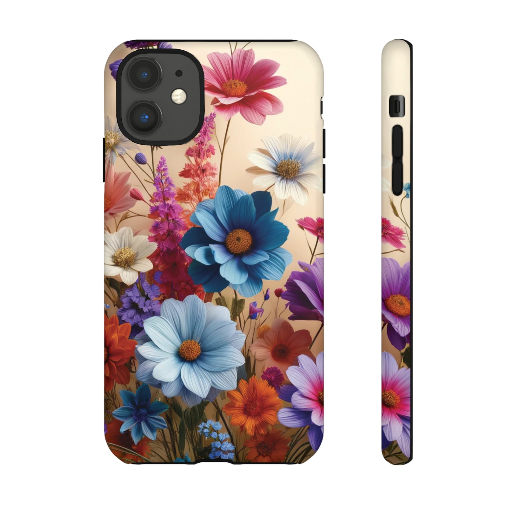 Best Phone Case Floral 3D Illusion Luxury Tough Case Floral Elegant Durable Stylish for Modern Devices iPhone 15, Samsung iPhone Samsung Accessory Gift for Her.
