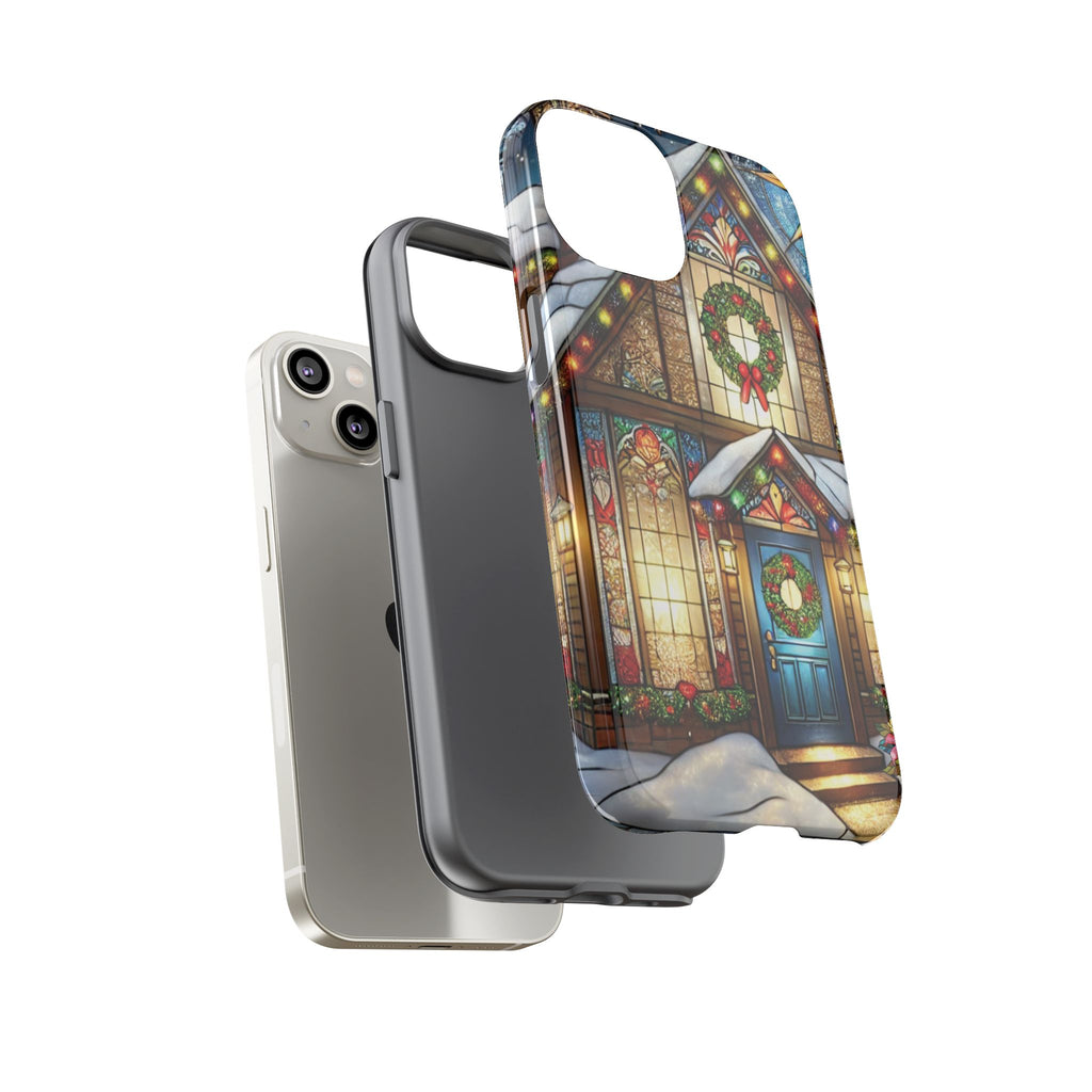 Phone Case - Stain Glass Christmas Unique Holiday Protection Gift for Her