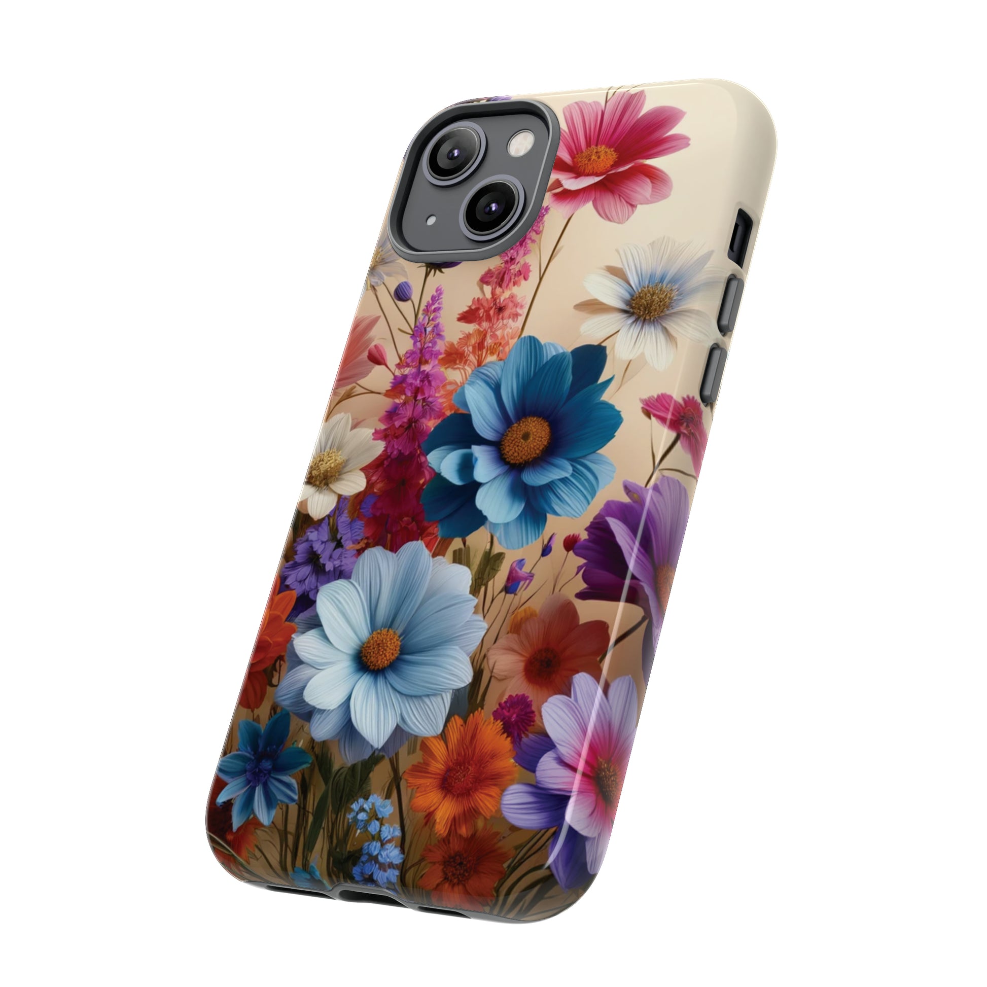 Best Phone Case Floral 3D Illusion Luxury Tough Case Floral Elegant Durable Stylish for Modern Devices iPhone 15, Samsung iPhone Samsung Accessory Gift for Her.