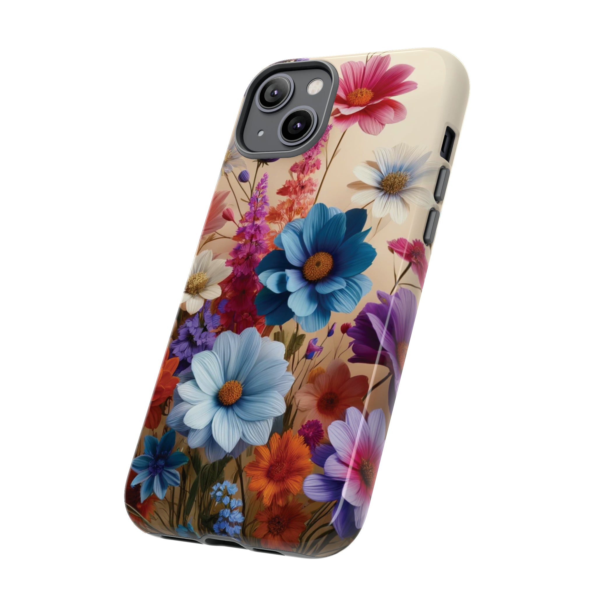 Best Phone Case Floral 3D Illusion Luxury Tough Case Floral Elegant Durable Stylish for Modern Devices iPhone 15, Samsung iPhone Samsung Accessory Gift for Her.