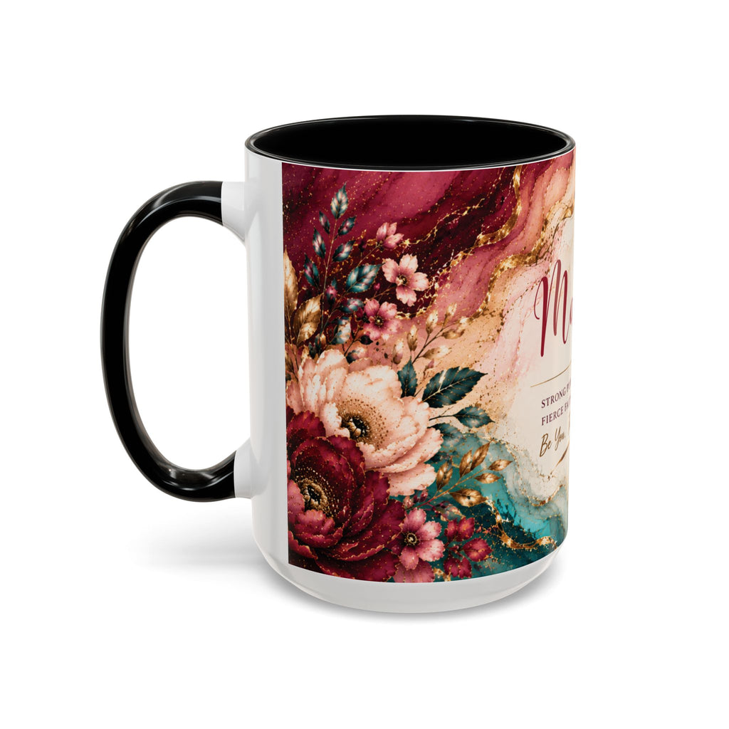 Personalized Name Mug for Women, Inspirational Color Handle Coffee Mug, 11 oz or 15 oz Gift for Her
