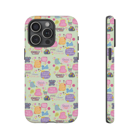 Good Vibes Only Protective Phone Case  Shockproof Slim Aesthetic Motivational Quote Cover, Positive Affirmation Gift for Mom, Teens & Besties | iPhone & Galaxy