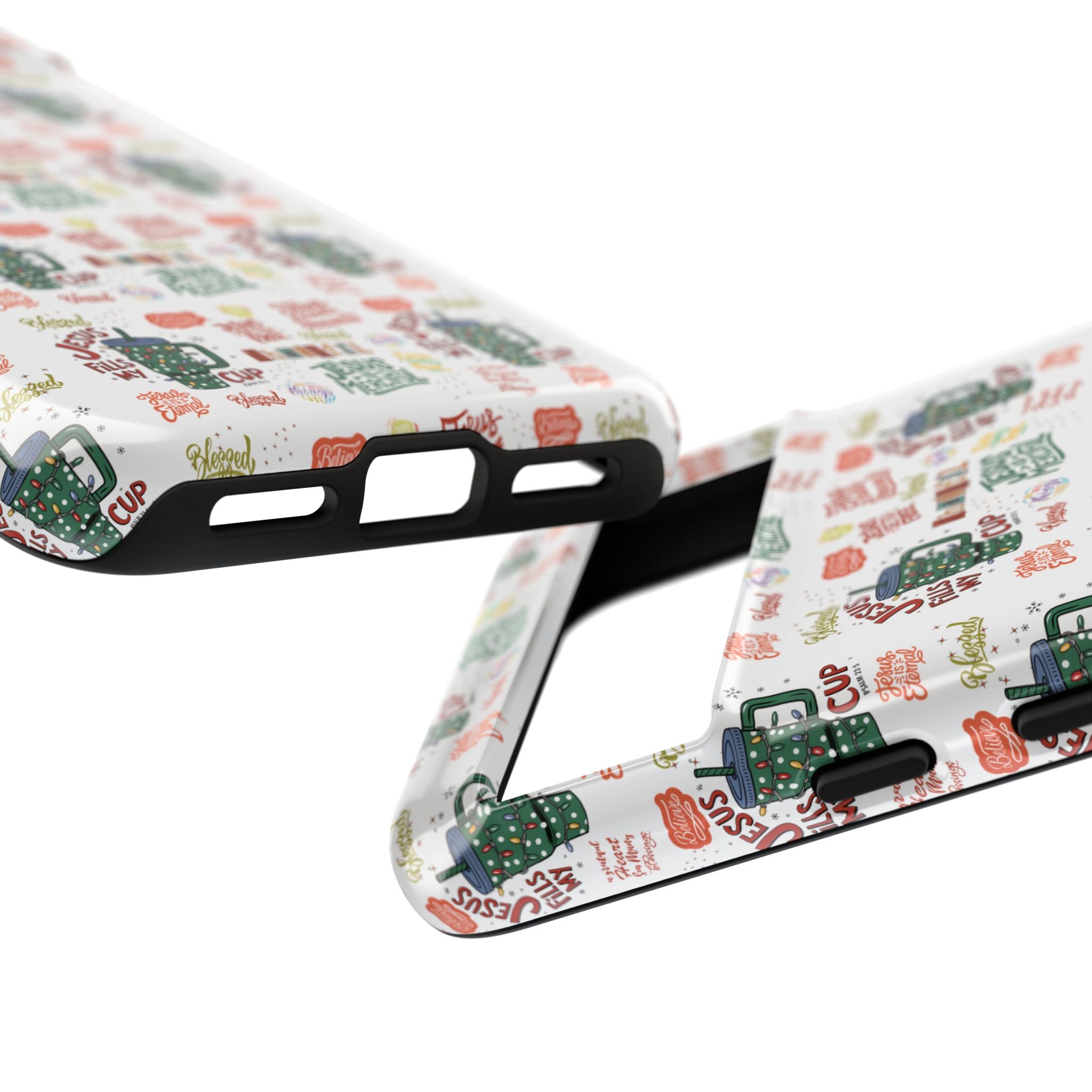 Jesus Fill My Cup Phone Case Cute Floral Design in Red, Pink, Blue – Aesthetic Protective Case for iPhone and  Android