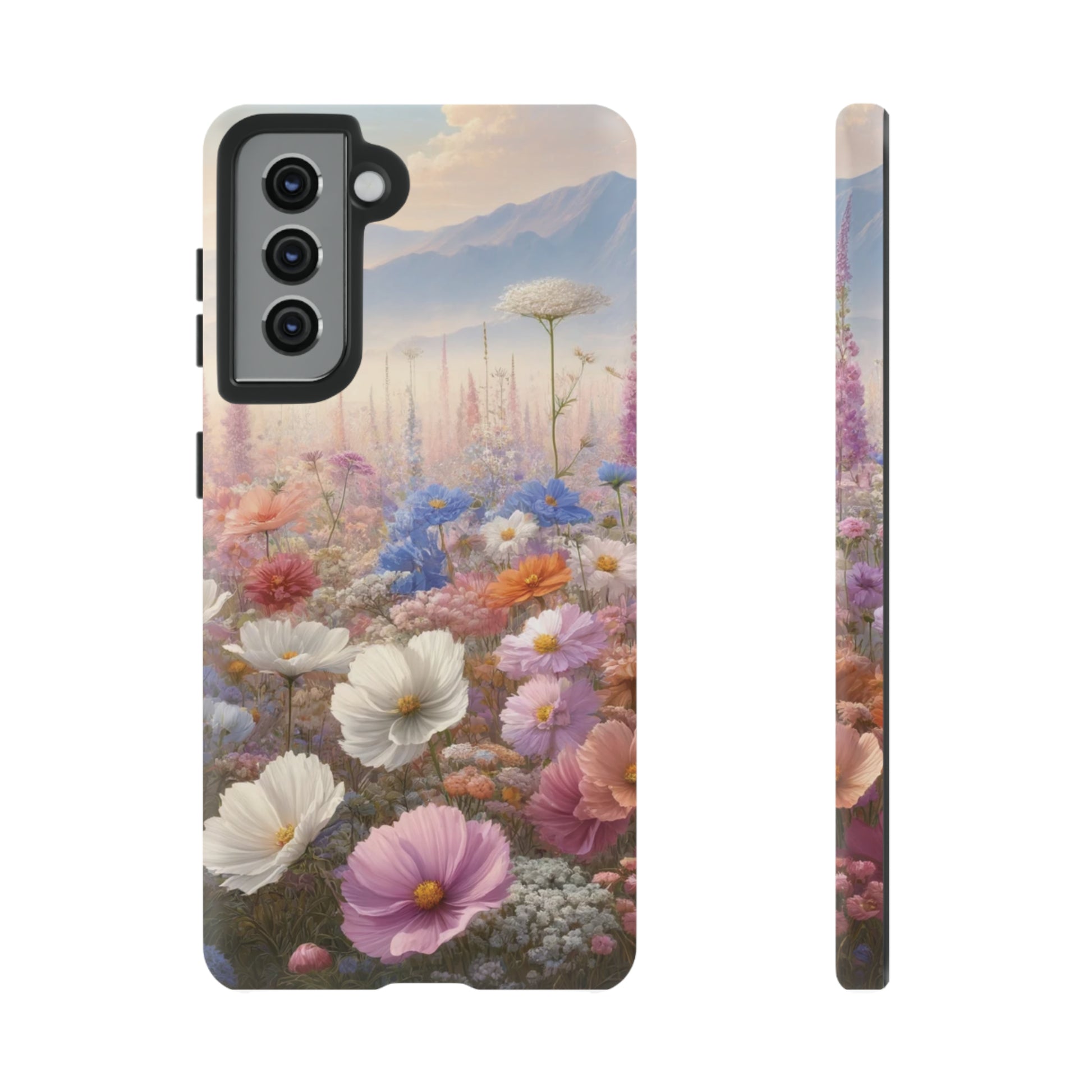 Phone Case Floral Boho Luxury Tough Case Floral Elegant Durable Stylish for Modern Devices iPhone 15, Samsung iPhone Samsung Accessory Gift for Her.
