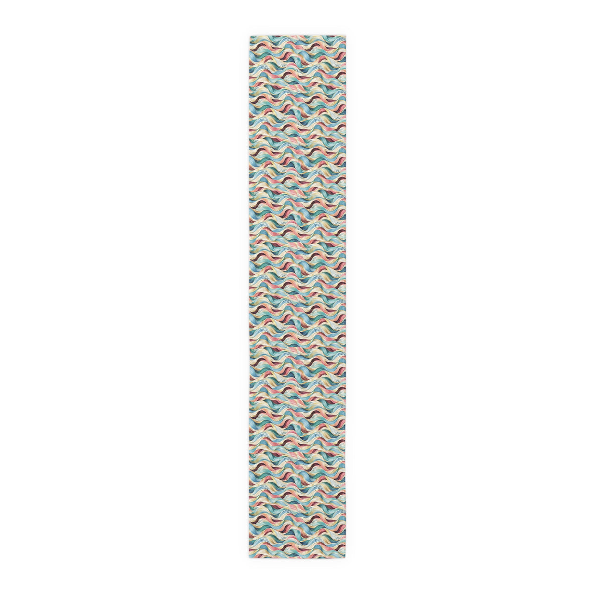 Retro Pastel Wave Table Runner