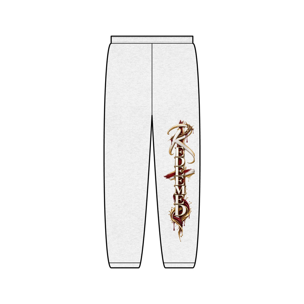 Redeemed Sweatpants — Faith-Inspired Graphic Joggers