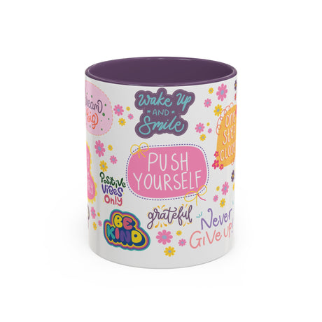 Good Vibes Only Coffee Mug 11 & 15 oz Ceramic Inspirational Cup, Positive Affirmation Gift for Mom, Teacher & Coworker | Morning Motivation Mother's Day, or Cozy Spring Mornings