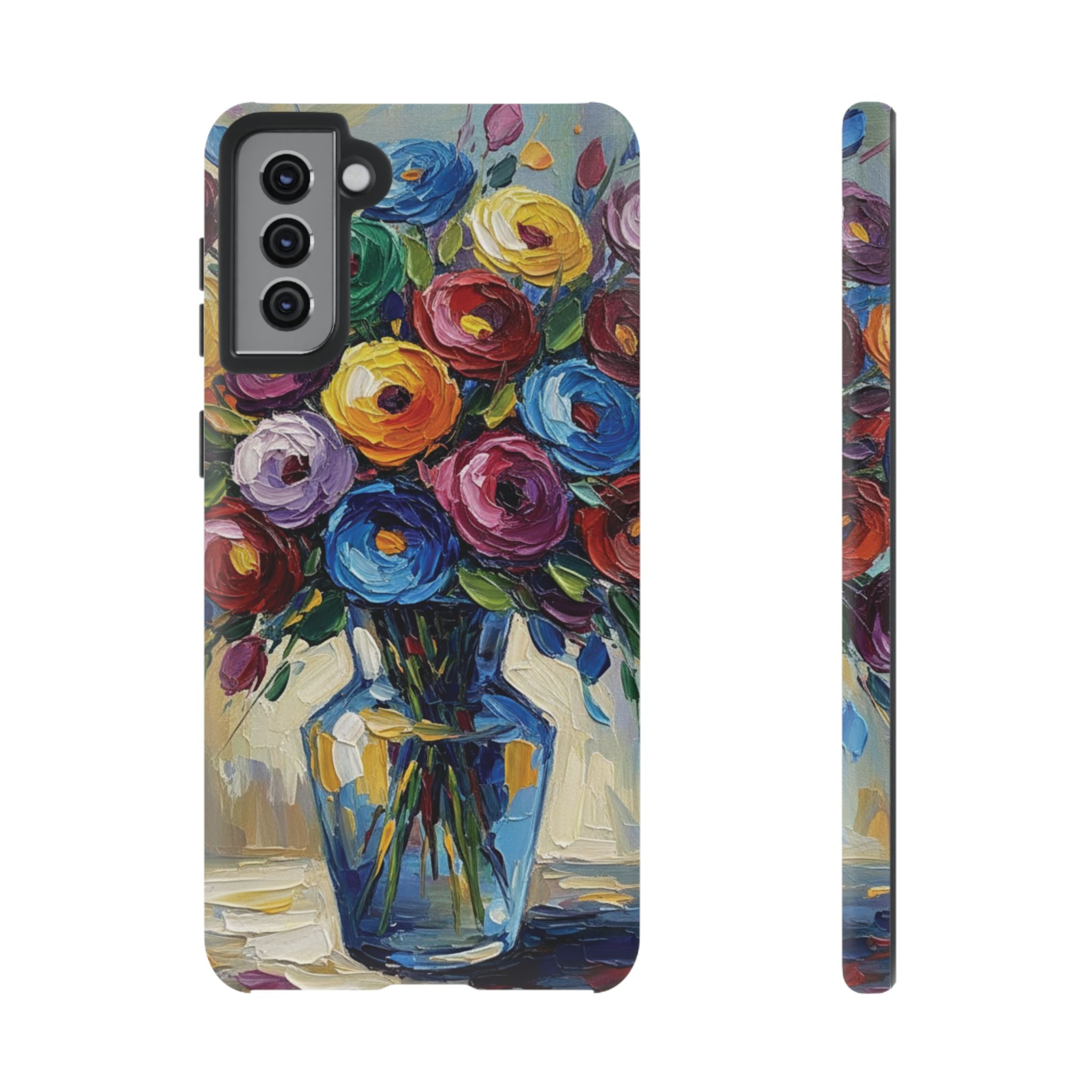 Floral Luxury Oil Painting Illusion Tough Case — Floral Art Phone Case for Art Lovers