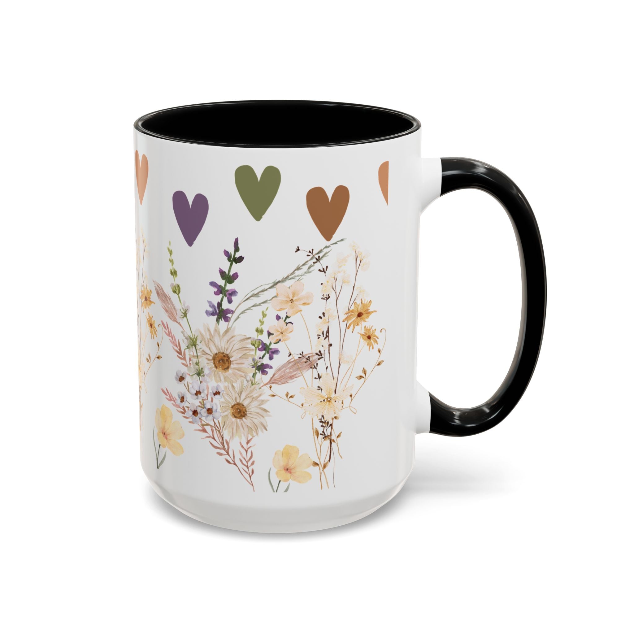 Tasse en céramique Wildflower – Cadeau élégant pour les amateurs de café ou de thé – Parfait pour la fête des mères, les anniversaires et pour ajouter du charme à toute cuisine.