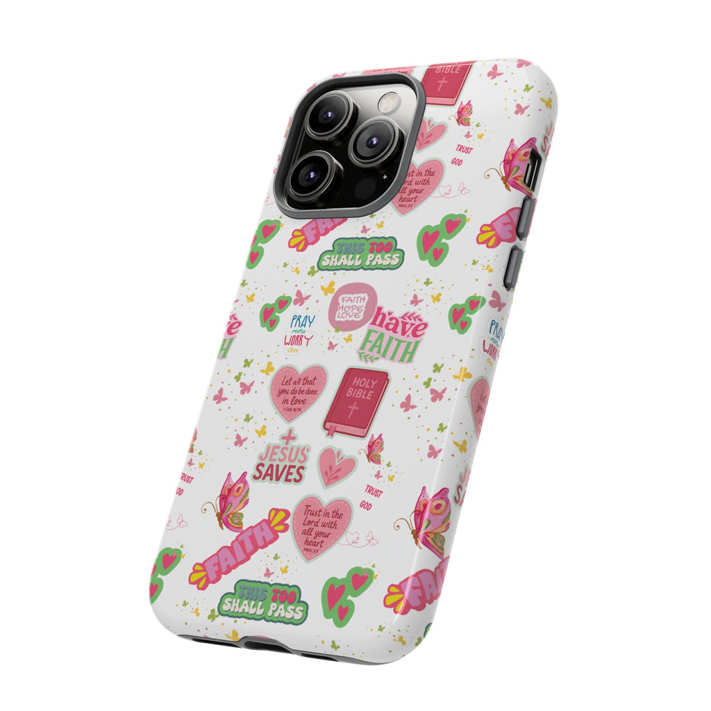 Carry Your Faith Everywhere | Christian Tough Phone Case with Bible Verse or Affirmation | Protective, Inspirational Gift for Christians
