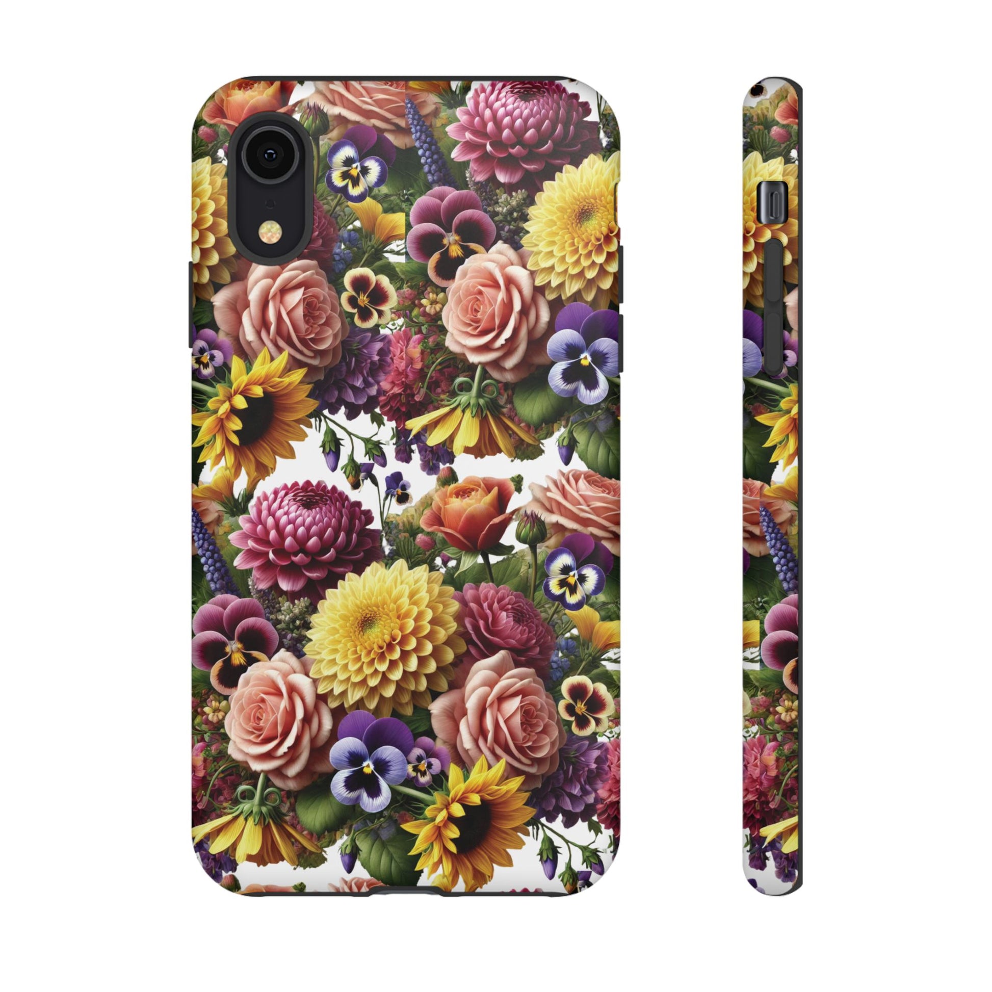 Floral Fall Phone Case for iPhone 16 15 14 13 12  21 23 Samsung, and Pixel | Stylish Protective Cover Gift for Her Perfect for Floral Lover