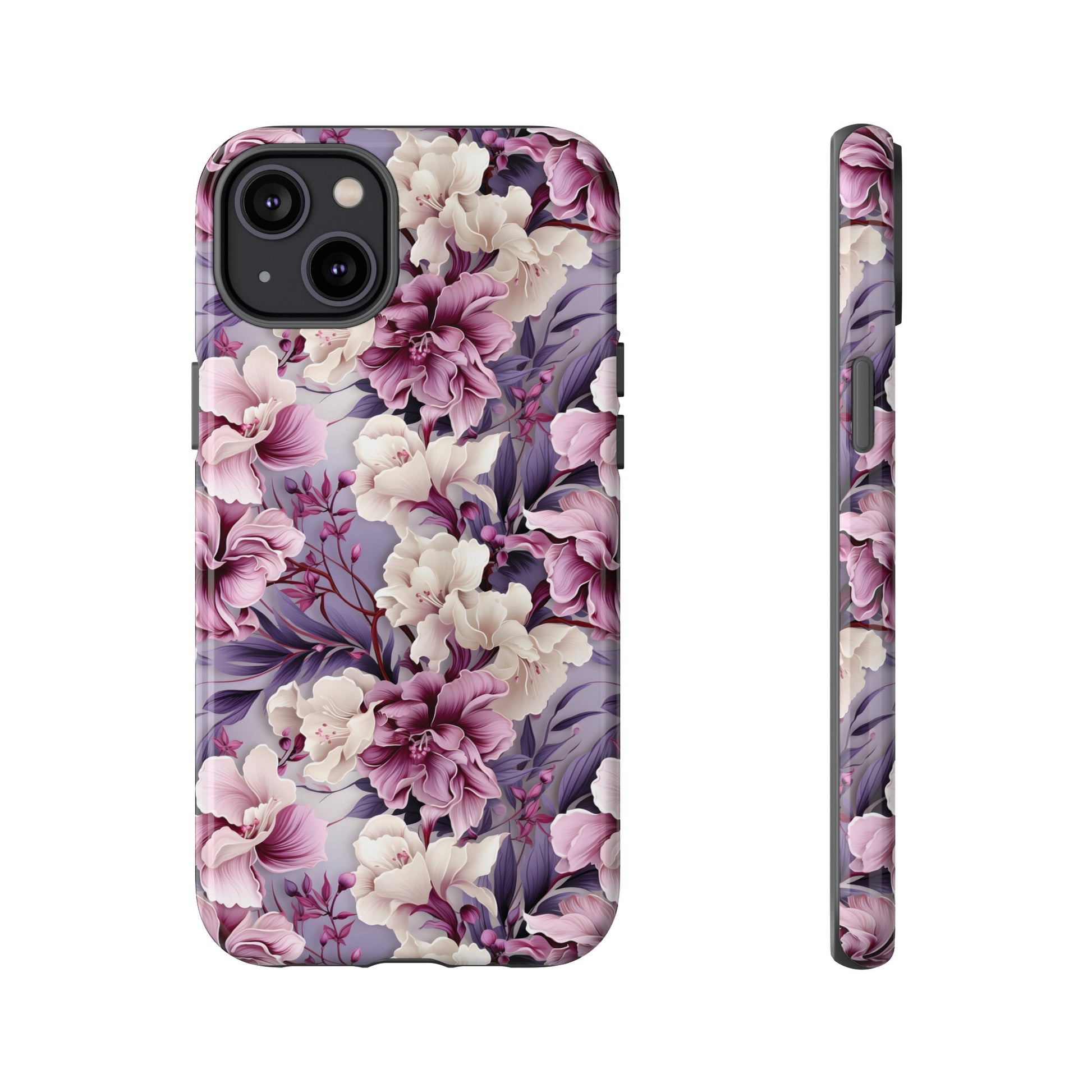 Lavender Flowers Protective Phone Case Gift for Her Phone 15, Samsung iPhone Samsung Gift for Her Case iPhone 15, Samsung