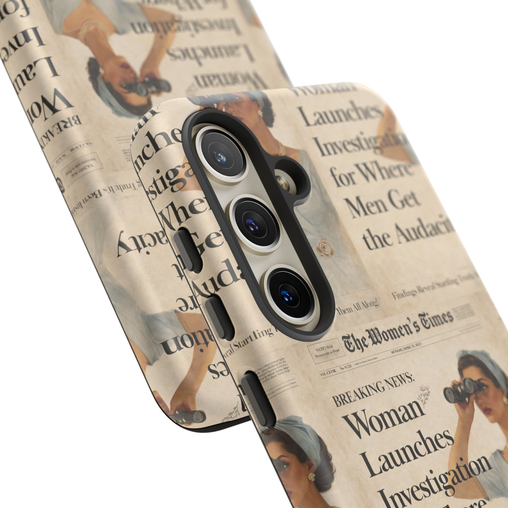 Funny Vintage Sarcastic Women Phone Case | Retro Sarcasm Text Design