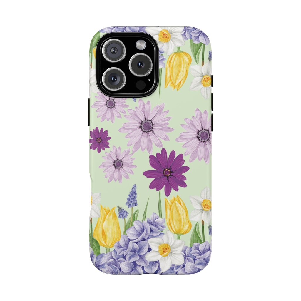 Lavender Yellow Flower Phone Case – Stylish Protective Cover for iPhone & Samsung, Botanical Design, Perfect Gift for Spring & Everyday Elegance