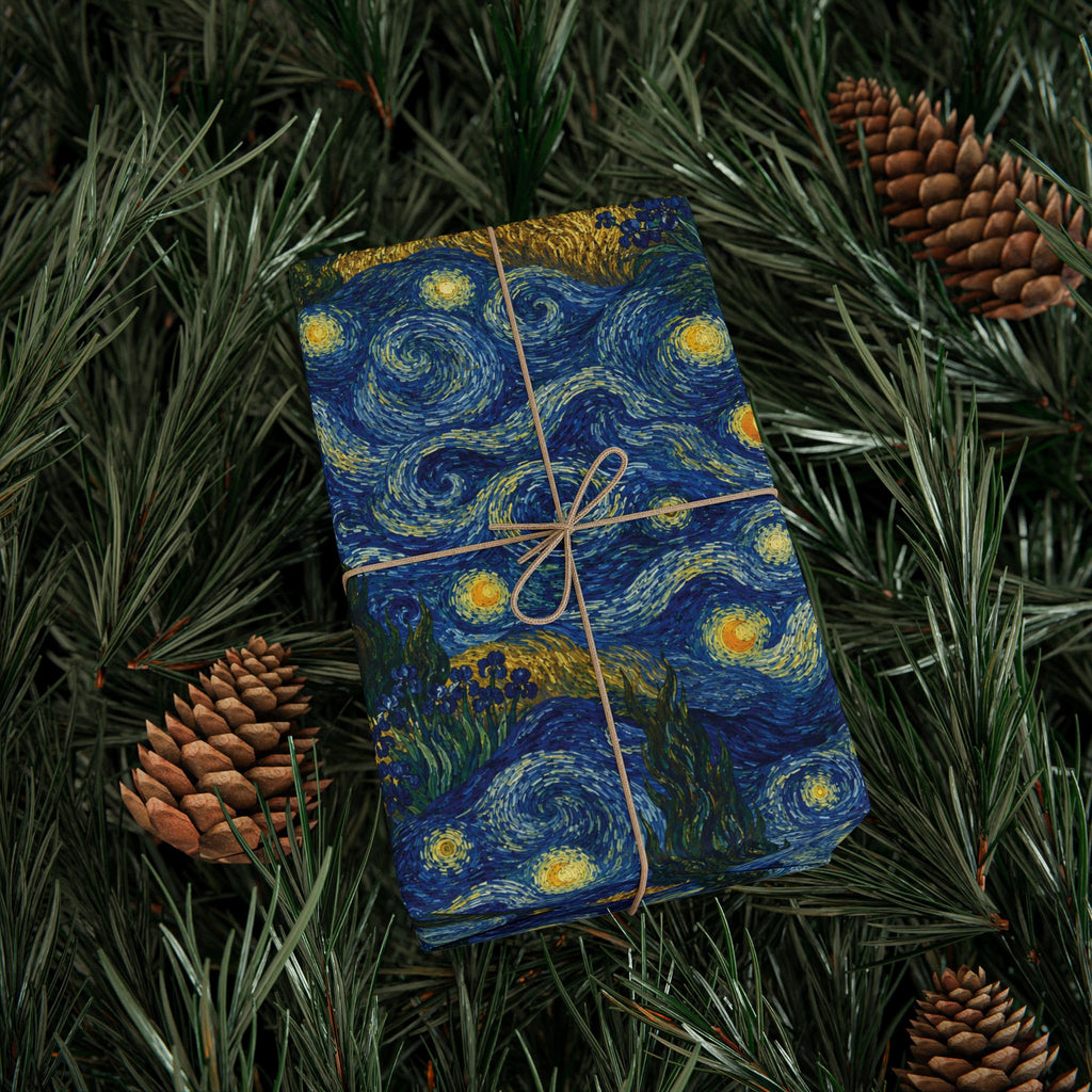 Van Gogh Illusion Wrapping Paper — Artist Birthday & Art Lover Gift Wrap