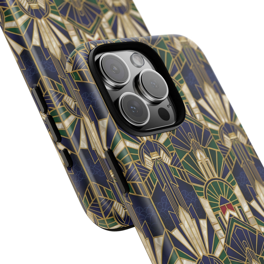 Navy & Gold Art Deco Phone Case — Imperial Art Deco Tough Case