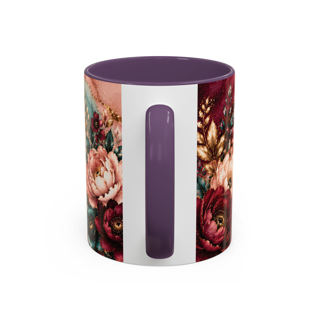Personalized Name Mug for Women, Inspirational Color Handle Coffee Mug, 11 oz or 15 oz Gift for Her