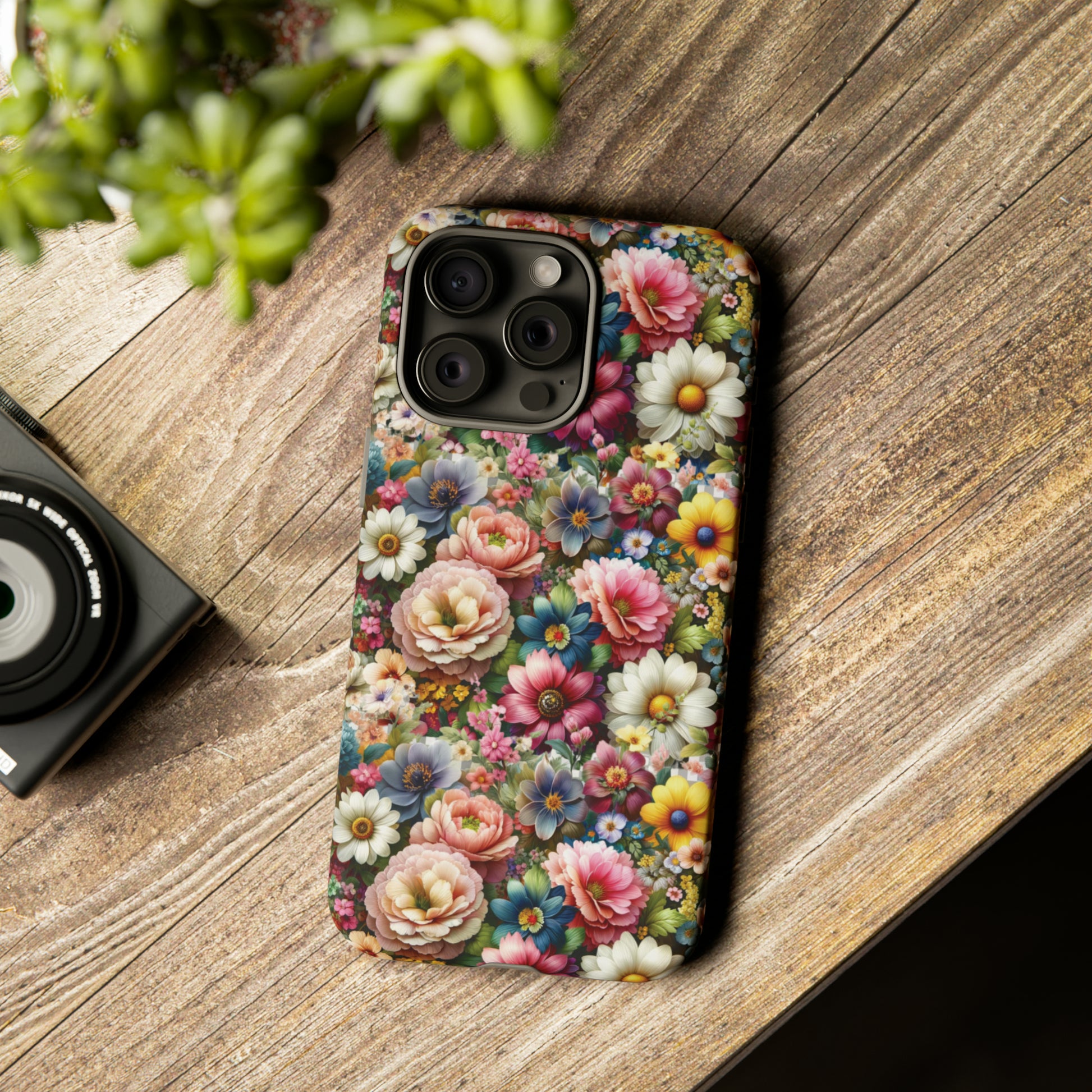 Floral Luxury Phone Tough Case Floral Elegant Durable Stylish for Modern Devices iPhone 15, Samsung iPhone Samsung Accessory Gift for Her.