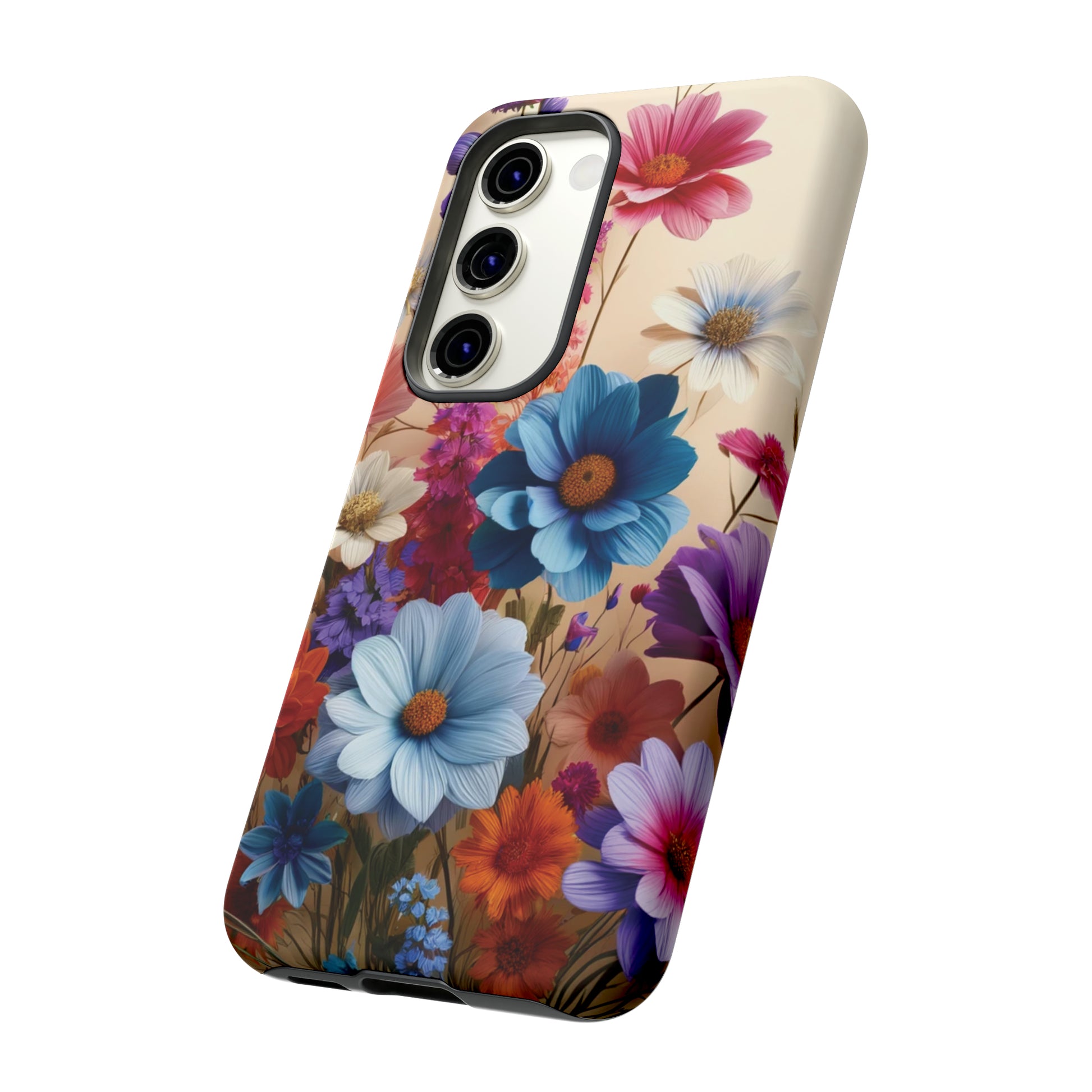Best Phone Case Floral 3D Illusion Luxury Tough Case Floral Elegant Durable Stylish for Modern Devices iPhone 15, Samsung iPhone Samsung Accessory Gift for Her.