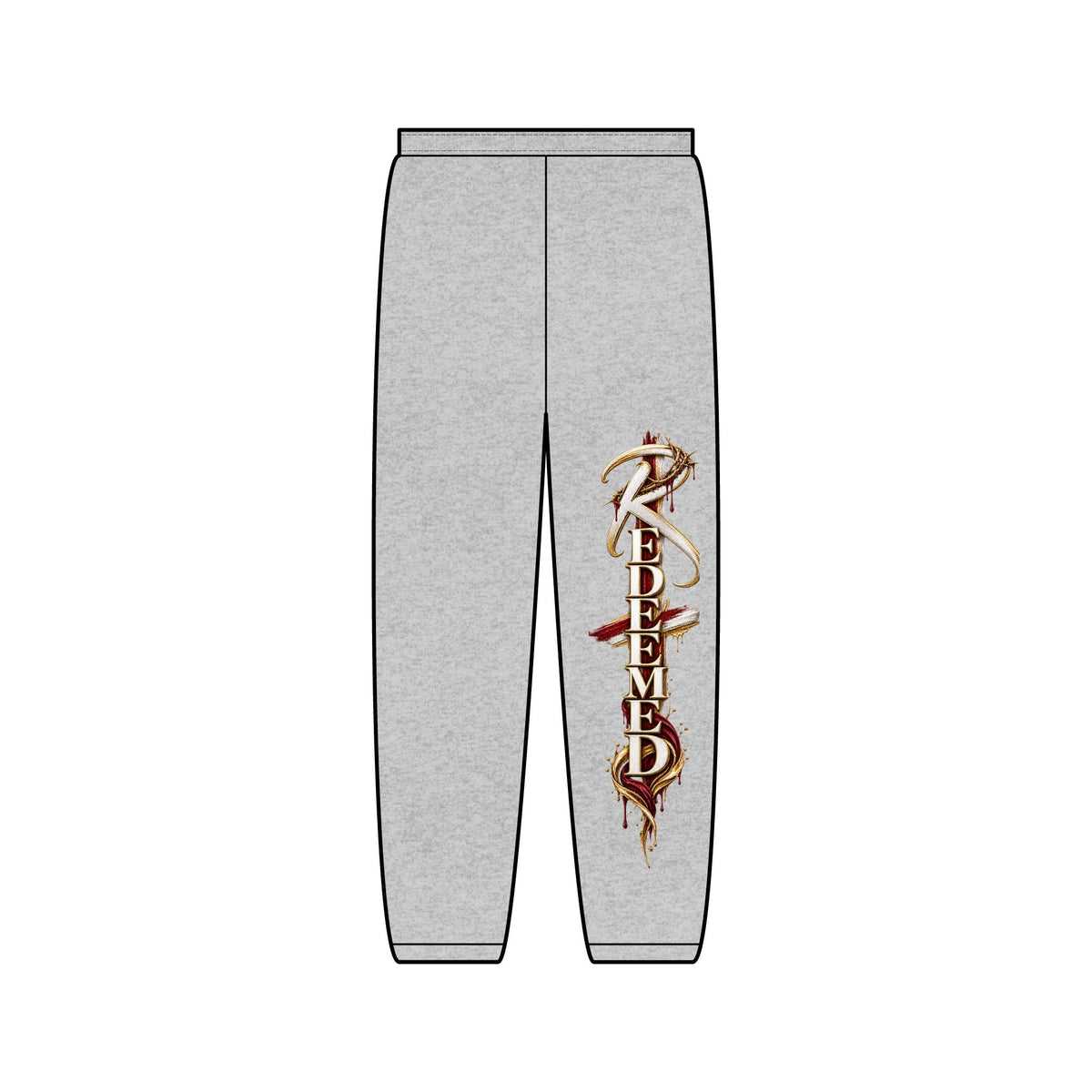 Redeemed Sweatpants Faith-Inspired Graphic Joggers