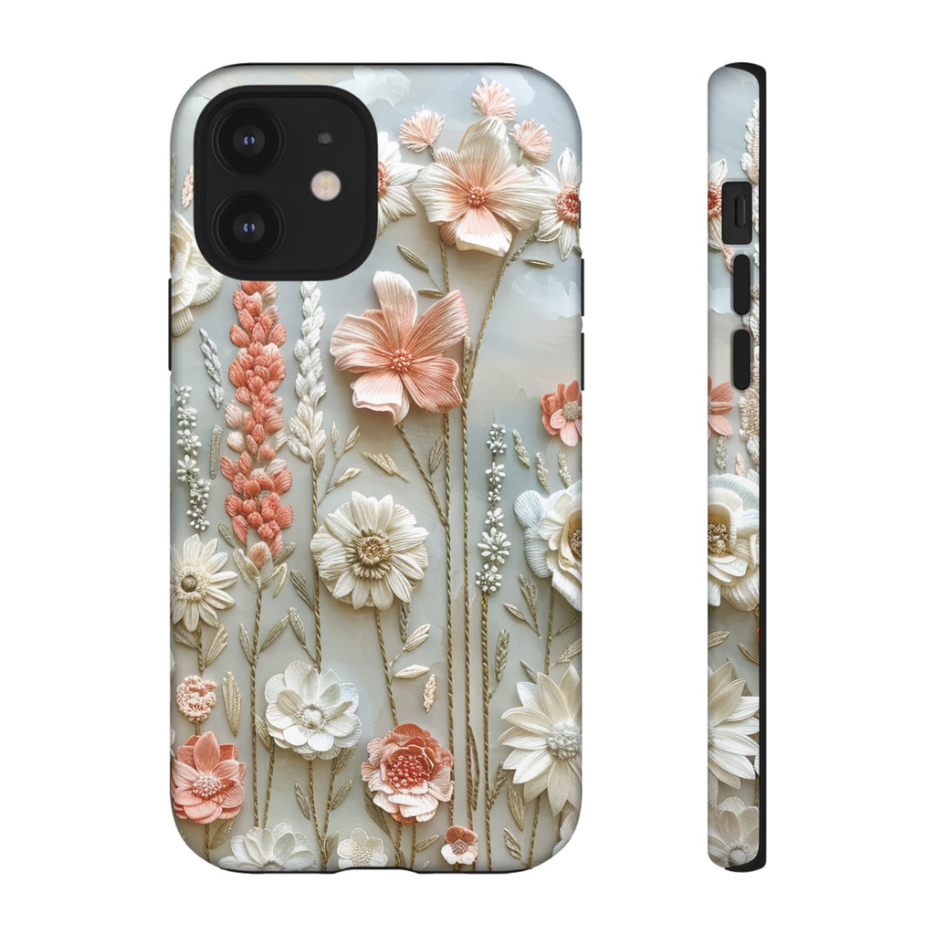 Pastel Wildflowers Protective Phone Case Gift for Her Phone 15, Samsung iPhone Samsung Gift for Her Case iPhone 15, Samsung iPhone Samsung Accessory Gift for Her