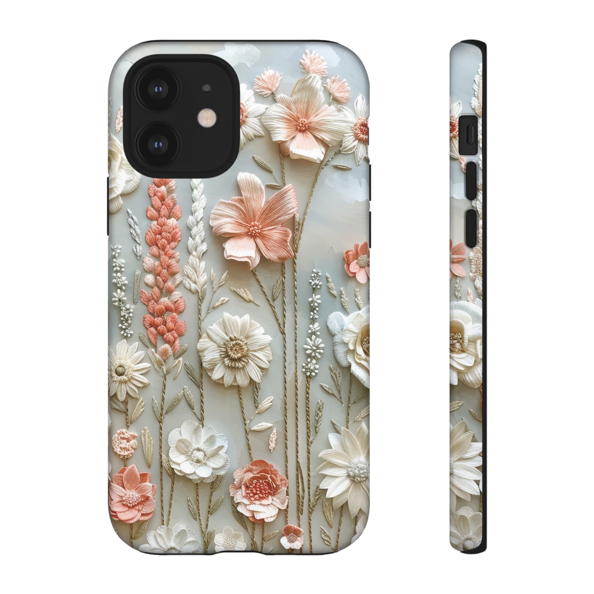 Pastel Wildflowers Protective Phone Case Gift for Her Phone 15, Samsung iPhone Samsung Gift for Her Case iPhone 15, Samsung iPhone Samsung Accessory Gift for Her