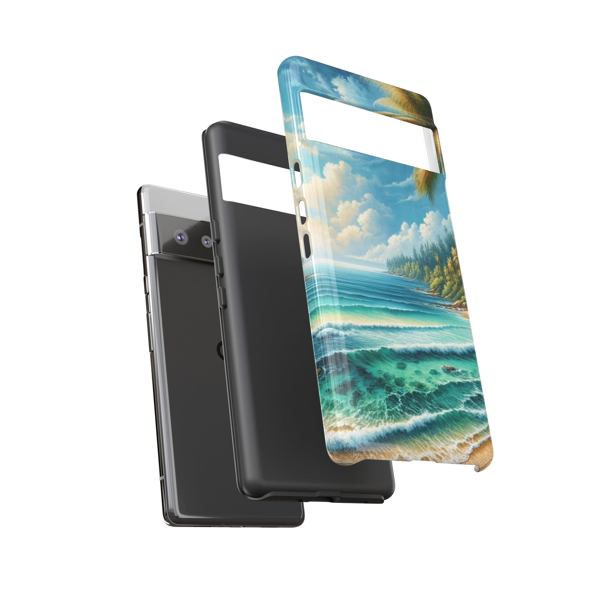 Coastal Serenity Ocean Beach View Protective Phone Case Gift for Her Phone 15, Samsung iPhone Samsung Gift for Her Case iPhone 15, Samsung iPhone Samsung Accessory Gift for Her.