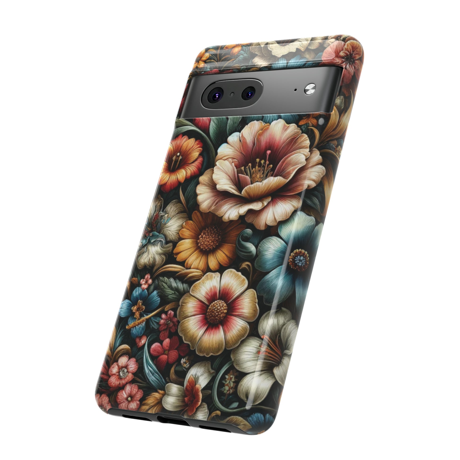 Pastel Floral Design Luxury Phone Tough Case Floral Elegant Durable Stylish for Modern Devices iPhone 15, Samsung iPhone Samsung Accessory Gift for Her.