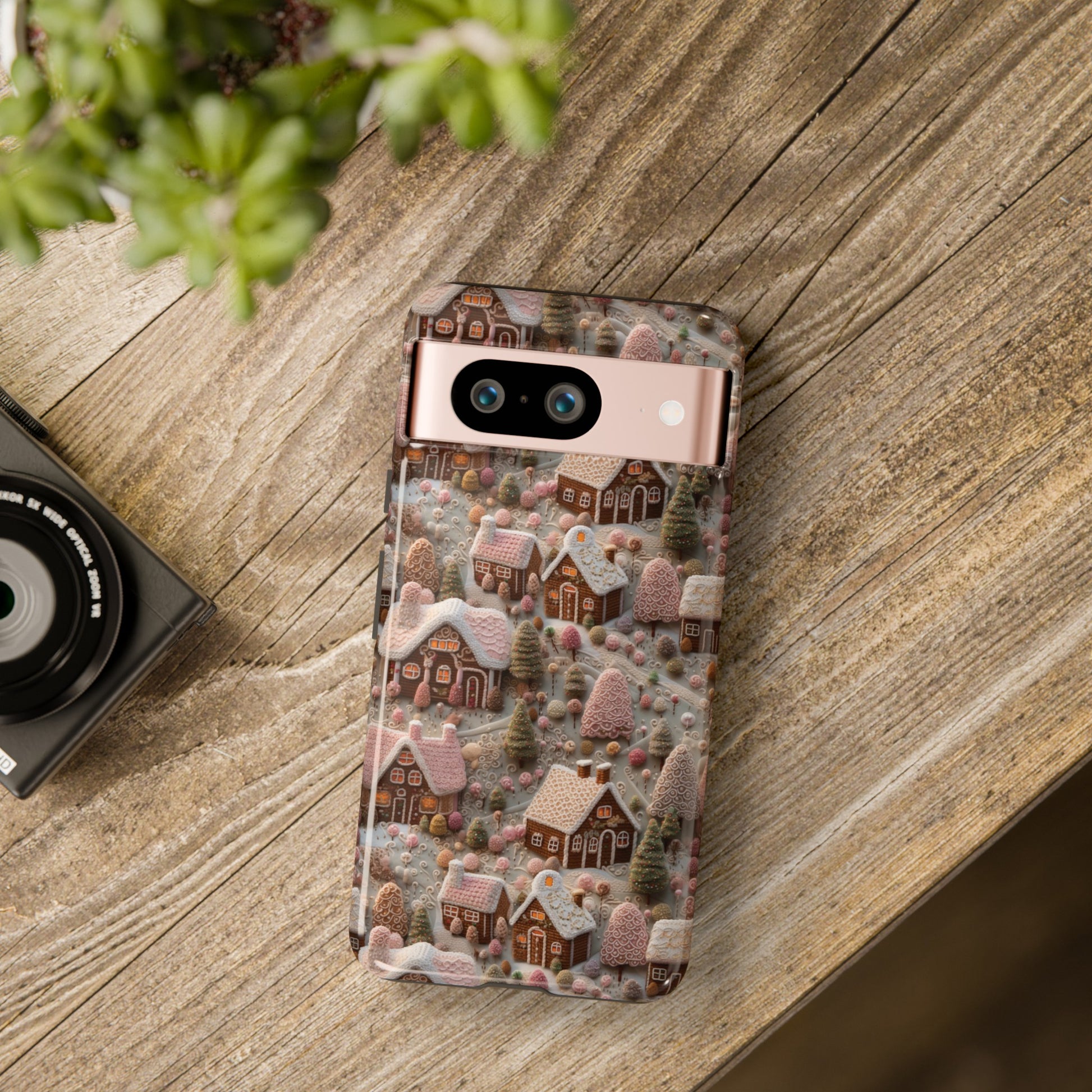 Gingerbread House 3D Phone Case Durable for iPhone Samsung Gift iPhone 15, 14, 13 Samsung Pixel Gift for Mom Accessory Gift for Her