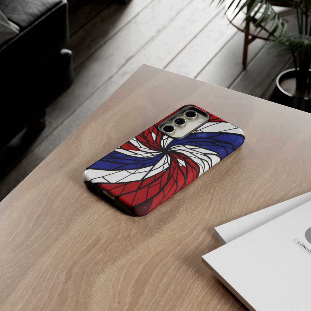 Patriotic Red White & Blue Phone Case – USA Flag Design, Independence Day Gift, Protective Cover for iPhone, Samsung, Pixel