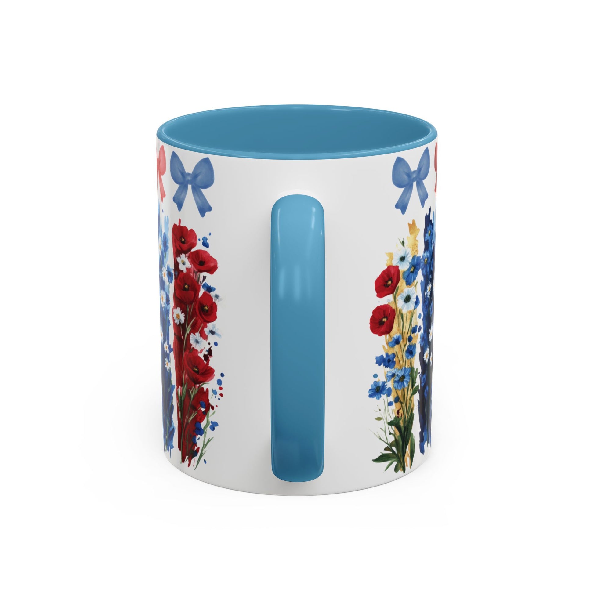 Brushstroke floral With Bows| Christian Mug with Bible Verse | Inspirational Gift for Christians | 11oz and 15oz Ceramic Coffee Mug Cozy Spring Mornings
