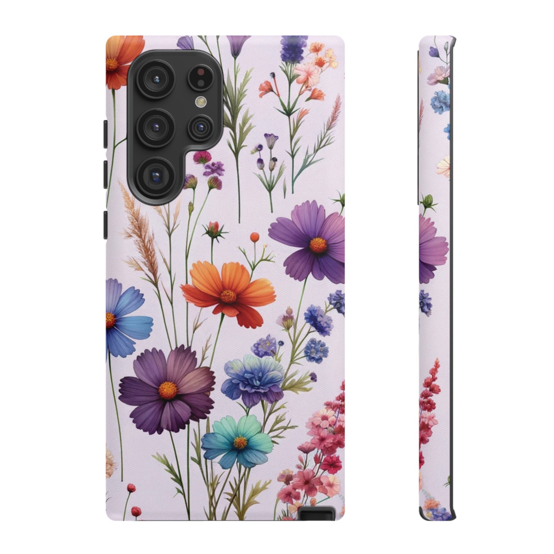 Lavender Wildflowers Protective Phone Case Gift for Her Phone 15, Samsung iPhone Samsung Gift for Her Case iPhone 15, Samsung iPhone Samsung Accessory Gift for Her.