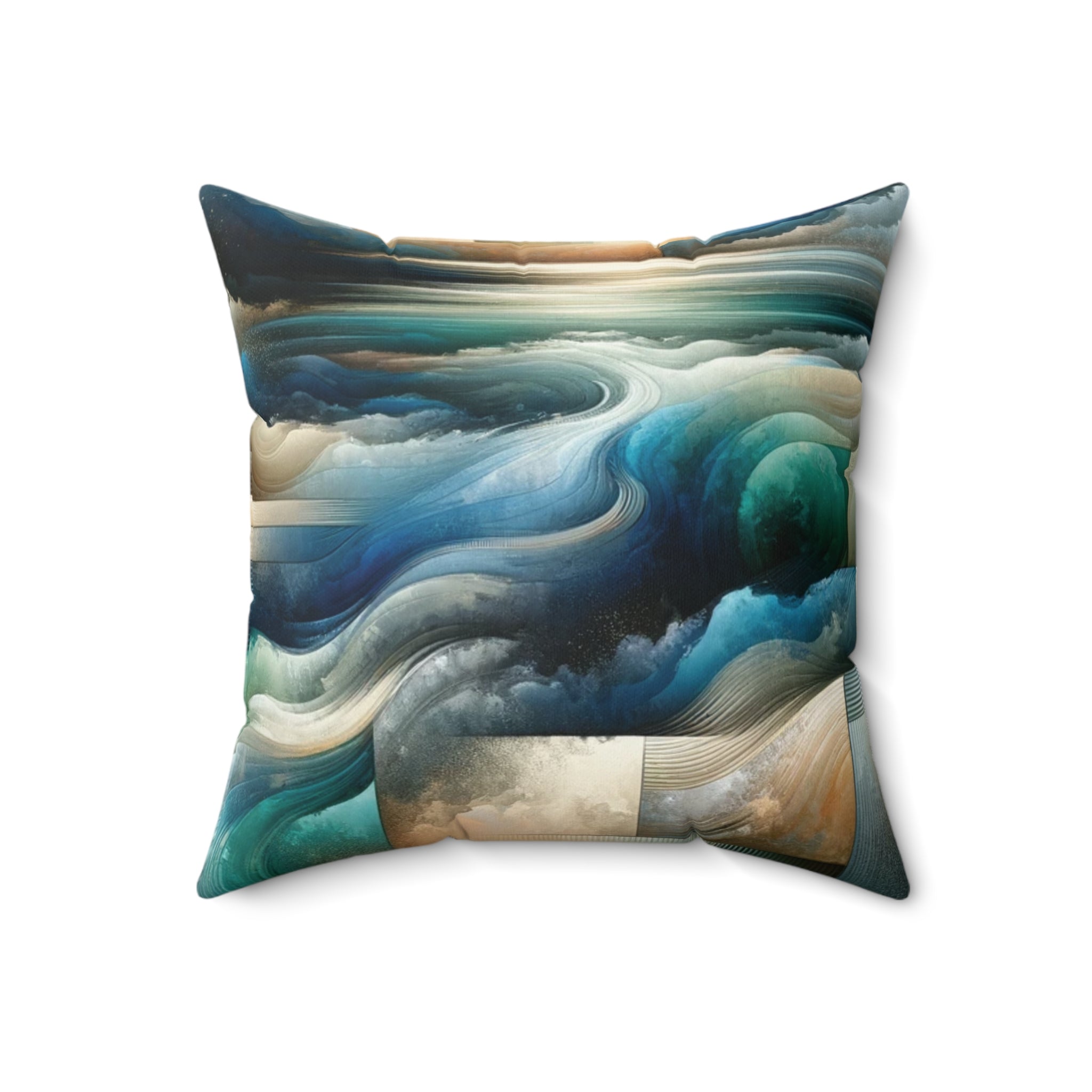 Abstract Nautical Decorative Pillow Home Accents Mother's Day Gift Luxurious Home Living Room Comfort for Bedroom or Housewarming Gift New House, Bridal Shower Gift.