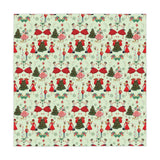 1950s Vintage Tablecloth Retro Christmas Design | One Size (55.1"x55.1") | 100% Polyester | Soft & Lightweight | Unique Holiday Table Deco Perfect Gift for Housewarming, Parties,  all Events and Occasions - MRSBYVALLE