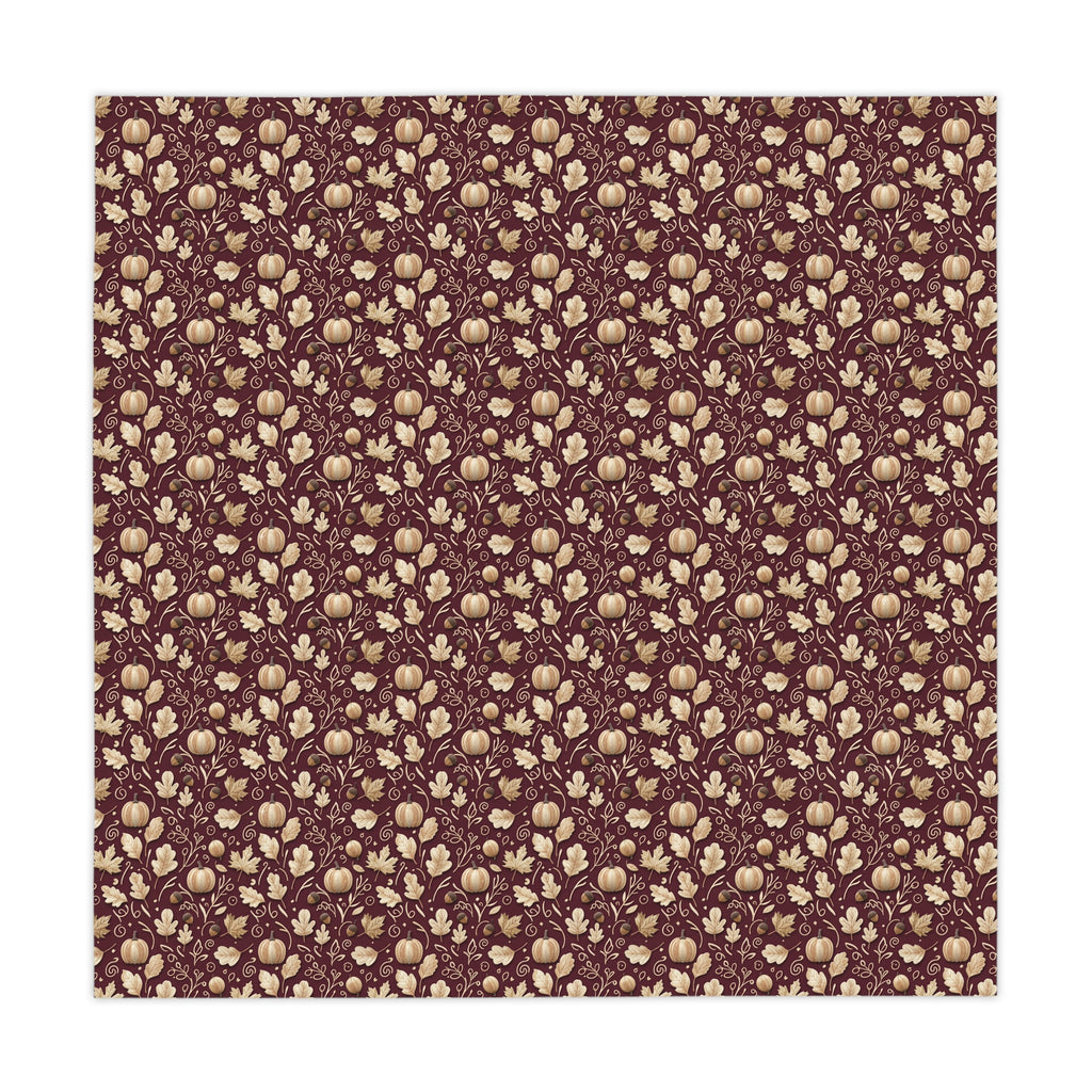 Burgundy  Elegant Wildflowers Fall Chic Tablecloth Durable Table Cover, Perfect Gift for Housewarming, Parties, and Weddings all Events and Occasions