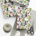 Festive Christmas wrapping paper with toys, trees & holiday icons. Available in 3 sizes—perfect for gifts, parties & seasonal décor.