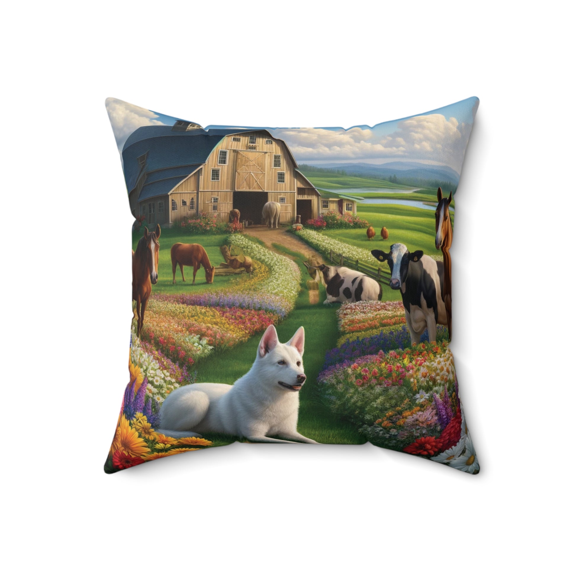 Farmhouse Barn Decorative Pillow Home Accents Mother's Day Gift Luxurious Home Living Room Comfort for Bedroom or Housewarming Gift New House, Bridal Shower Gift.